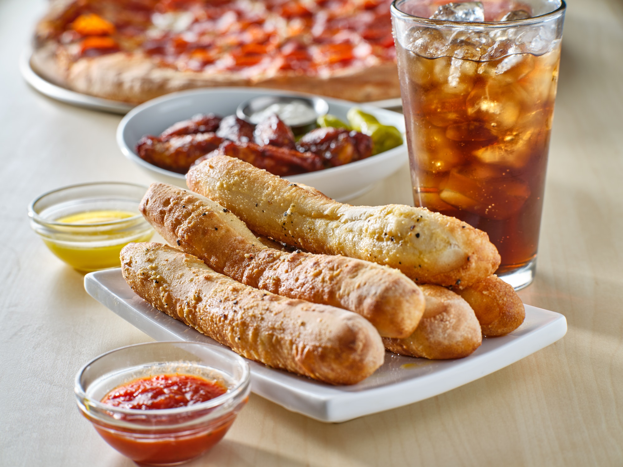 Glutenfreie Pizzasticks